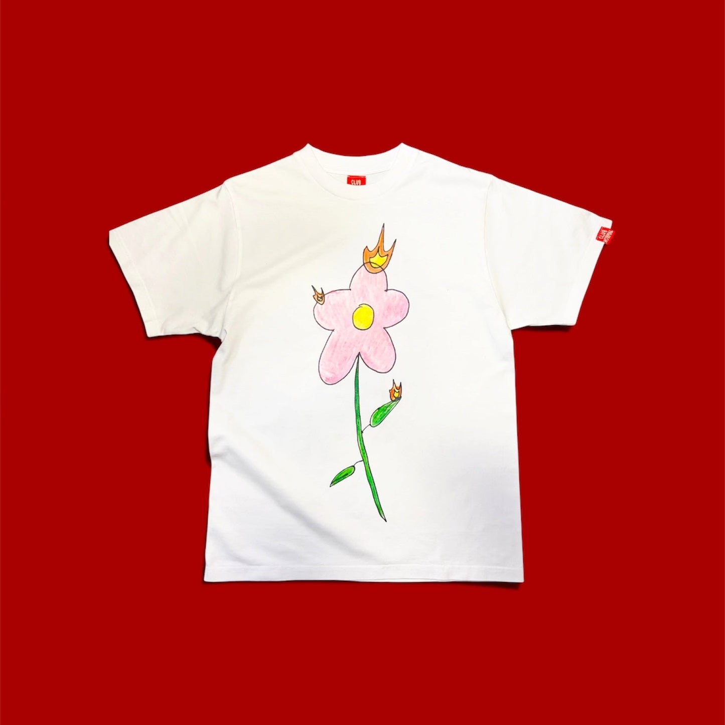 Club Normal® Flowers on Fire T shirt