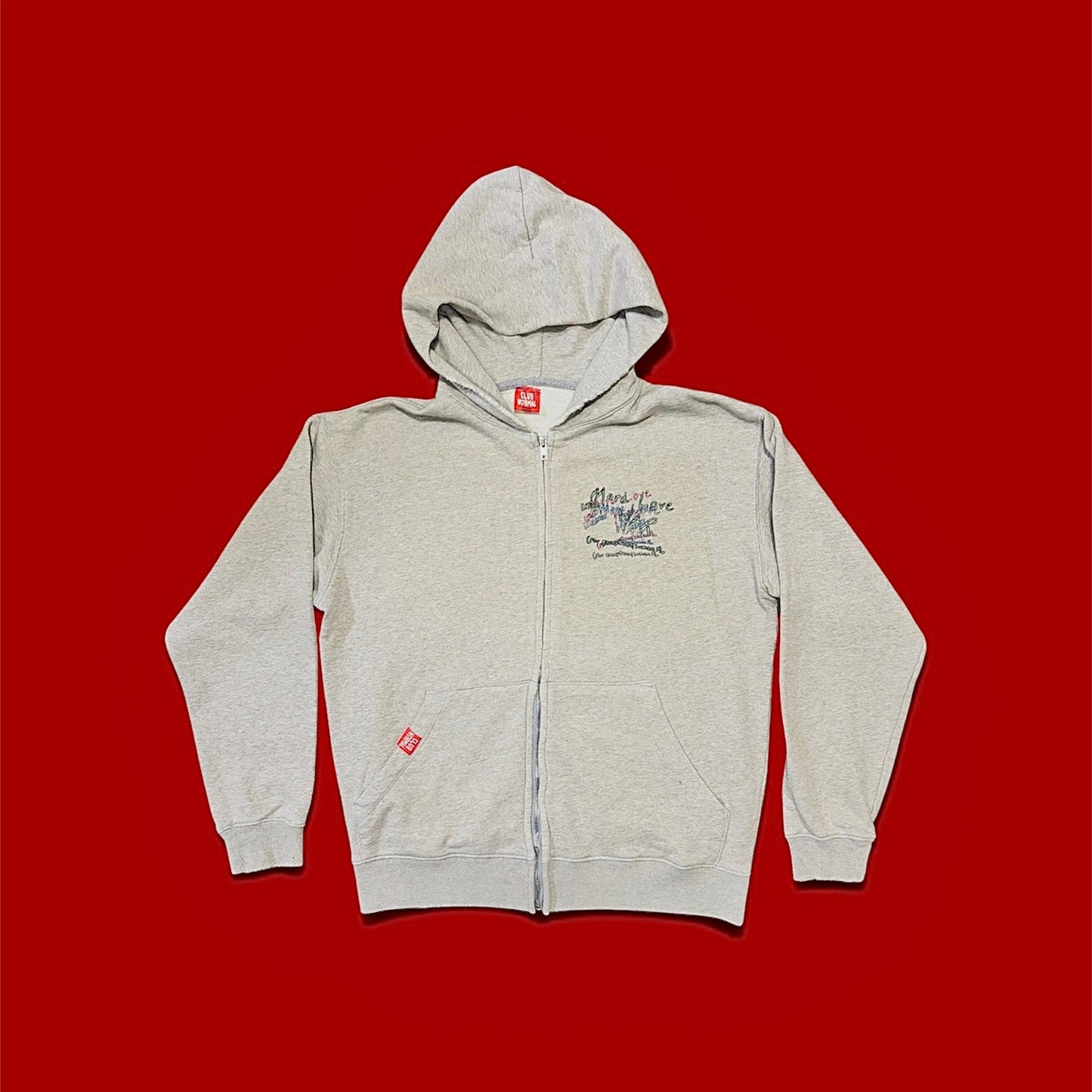 Club Normal® Flowers on Fire zip hoodie