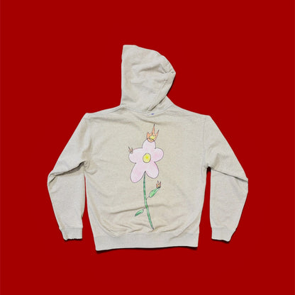 Club Normal® Flowers on Fire zip hoodie